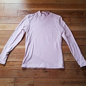 Under armour pastel pink mock turtleneck
